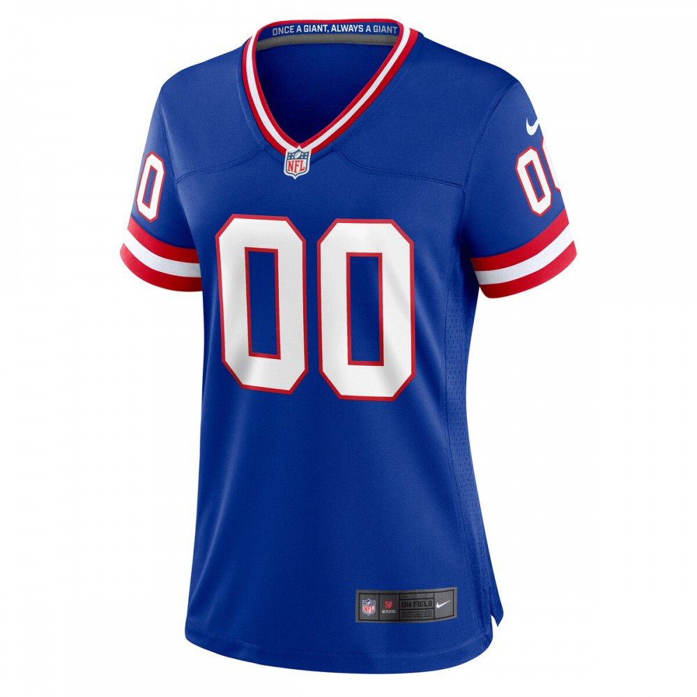 New York Giants Nike Women's Classic Custom Game Jersey - Royal-GridironStore